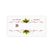 私たち子供は贈り生まれ物のTO & FROMラベルである