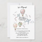 私たち式は身内のみで済ませました - 結婚のお祝い写真付き招待状 招待状 (正面)