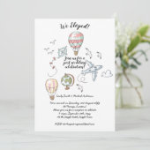 私たち式は身内のみで済ませました - 結婚のお祝い　写真付き招待状 招待状 (スタンド正面)