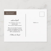 私たち後を追のハートは写真を飛び出した 案内ポストカード (裏面)