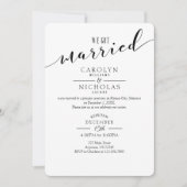 私たち得のクリスマスの駆け落ち式パーティー 招待状 (正面)