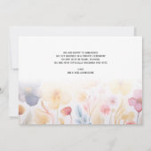 私たち得の結婚したフローラ結婚の発表カード 招待状 (裏面)