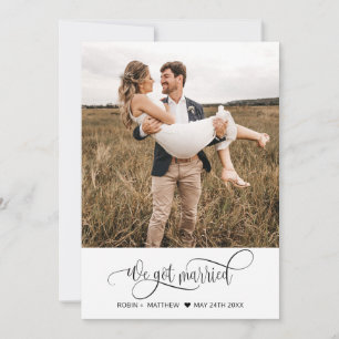 私たち得は結婚した写真結婚の 案内状