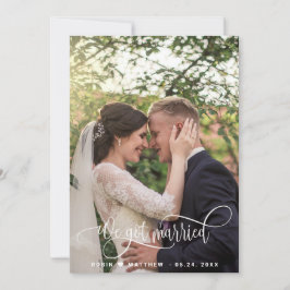 私たち得は結婚したScript Photo結婚's 案内状