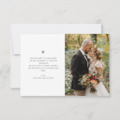 私たち得は黒い結婚した台本結婚の発表 サンキューカード (裏面)