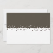 私たち得グリッター結婚したハートフォトグ自然レイ 招待状 (裏面)