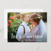 私たち得書道結婚のカップル写真 ポストカード (正面/裏面)