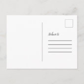 私たち得結婚したの写結婚真の書道 ポストカード (裏面)