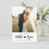 私たち得結婚したカスタムの写真結婚の発表 (スタンド正面)