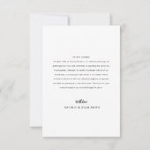 私たち得結婚したカスタムの写真結婚の発表 (裏面)