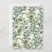 私たち得結婚したシンプルは緑の結婚式 招待状 (裏面)