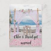 私たち得結婚した!結婚はがき ポストカード (正面)