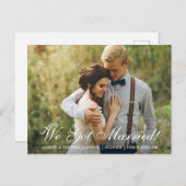 私たち得結婚した!駆け落ち発表 案内ポストカード (正面/裏面)