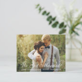 私たち得結婚した!駆け落ち発表 案内ポストカード (スタンド正面)