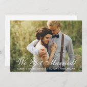 私たち得結婚した!駆け落ち発表 案内状 (正面/裏面)