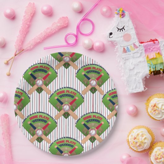 私たち得、ホーム結婚したプレート野球4-紙プレート ペーパープレート (パーティー)