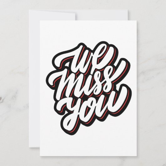 私たち恋しく思のカード 招待状 (正面)