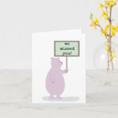 私たち恋しく思はバックカードへようこそ カード (黄色い花)