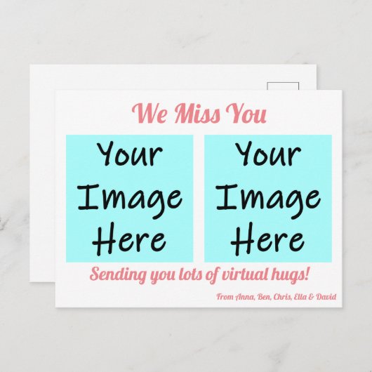 私たち恋しく思はパーソナライズされた ポストカード (正面/裏面)