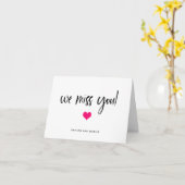 私たち恋しく思は、 | ハート付きの背景色 カード (黄色い花)