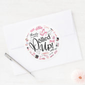 私たち感謝していのパーティーステッカーでドレープを取得するため ラウンドシール (封筒)