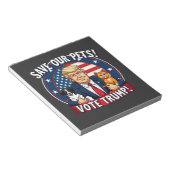 私たち救のペットはトランプのためにトランプのペットに投票 ノートパッド (アングル)