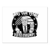 私たち救のペットはトランプのためにトランプのペットに投票 ラバースタンプ (インプリント)