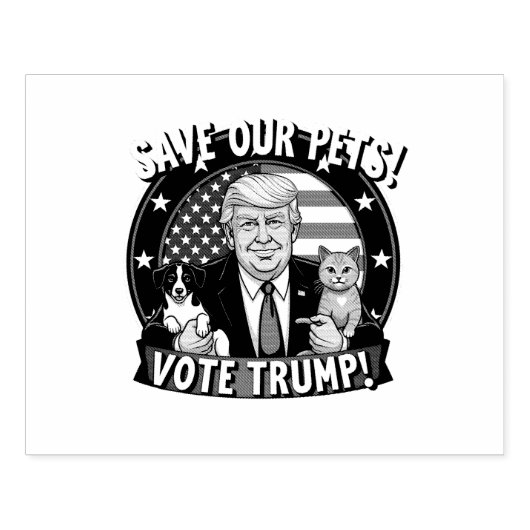 私たち救のペットはトランプのためにトランプのペットに投票 ラバースタンプ (インプリント)