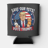 私たち救のペットはトランプのためにトランプのペットに投票 缶クーラー (正面)