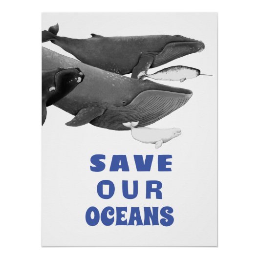 私たち救の海の環境芸術クジラの子供 ポスター (正面)