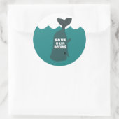 私たち救の海の環境芸術クジラの子供 ラウンドシール (バッグ)