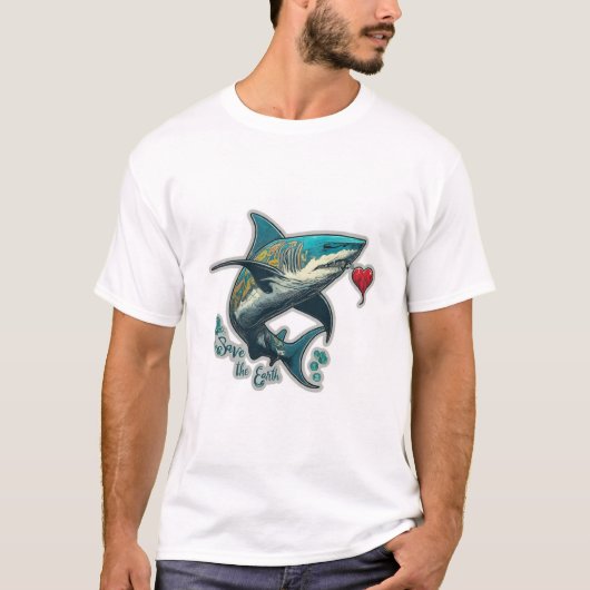 私たち救の海は、魚のTシャツを魅惑 Tシャツ (正面)