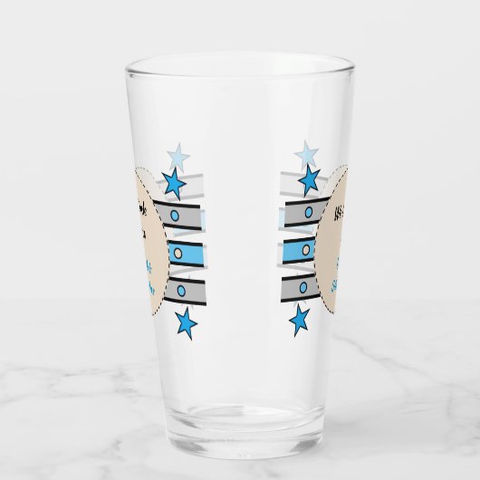 私たち最高のの愛する叔父は青いビールの名を星に タンブラーグラス (左)