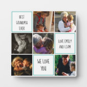 私たち最高のはおばあちゃんの写真コラージュが大好き フォトプラーク (正面)