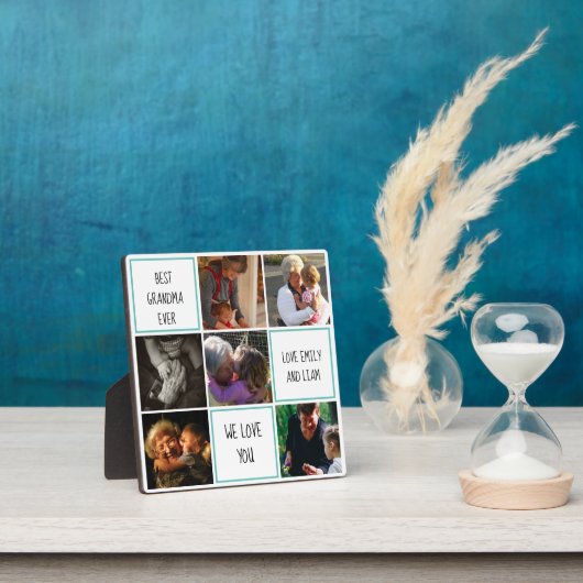 私たち最高のはおばあちゃんの写真コラージュが大好き フォトプラーク (インサイチュ)
