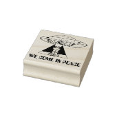 私たち来は平和ロ飛んでいるボット ラバースタンプ (スタンプ)