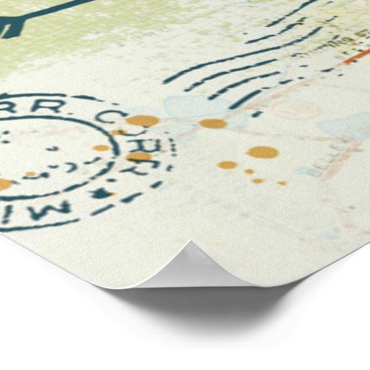 私たち来は見た、私たちは引用文と地図を愛した ポスター (角)