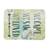 私たち来は見た、私たちは引用文と地図を愛した マグネット (横)