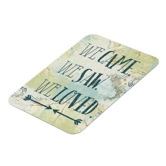 私たち来は見た、私たちは引用文と地図を愛した マグネット (左側)