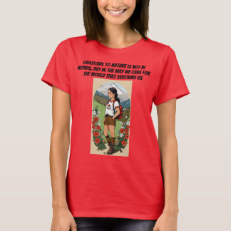 私たち気にを支える世界のために Tシャツ