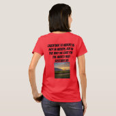 私たち気にを支える世界のために Tシャツ (裏面フル)