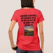 私たち気にを支える世界のために Tシャツ (裏面)