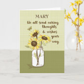 私たち気に全員からの想いひまわりの花 カード (黄色い花)