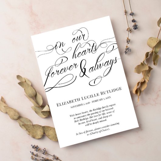 私たち渦巻形ののハートのスクリプトは永遠に発表 招待状