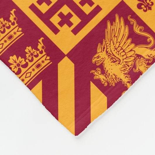 私たち王室のの家族 フリースブランケット (角)