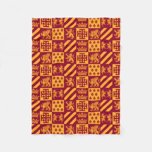 私たち王室のの家族 フリースブランケット (正面)