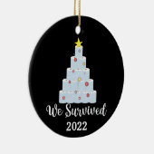 私たち生き延びは2022年を覚えて、トイレの紙 セラミックオーナメント (右)