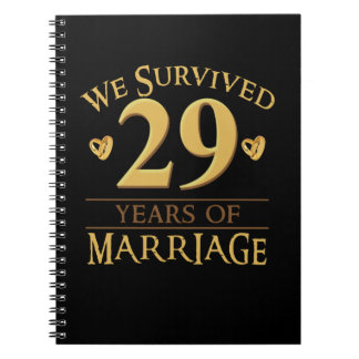 私たち生き延び29年の結婚のカップル29th Anniv ノートブック