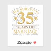 私たち生き延び35年の結婚のカップル35th Anniv シール (シート)