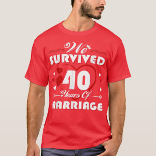 私たち生き延び40年の結婚40thのア結婚ニ tシャツ